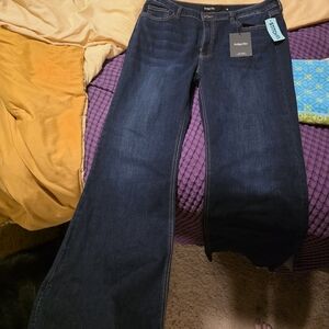 Indigo Dark Blue Flare Women's Jeans